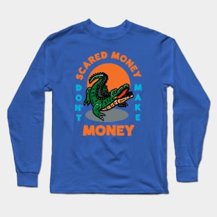 Scared Money Don't Make Money // Florida Blue & Orange V3 Long Sleeve T-Shirt